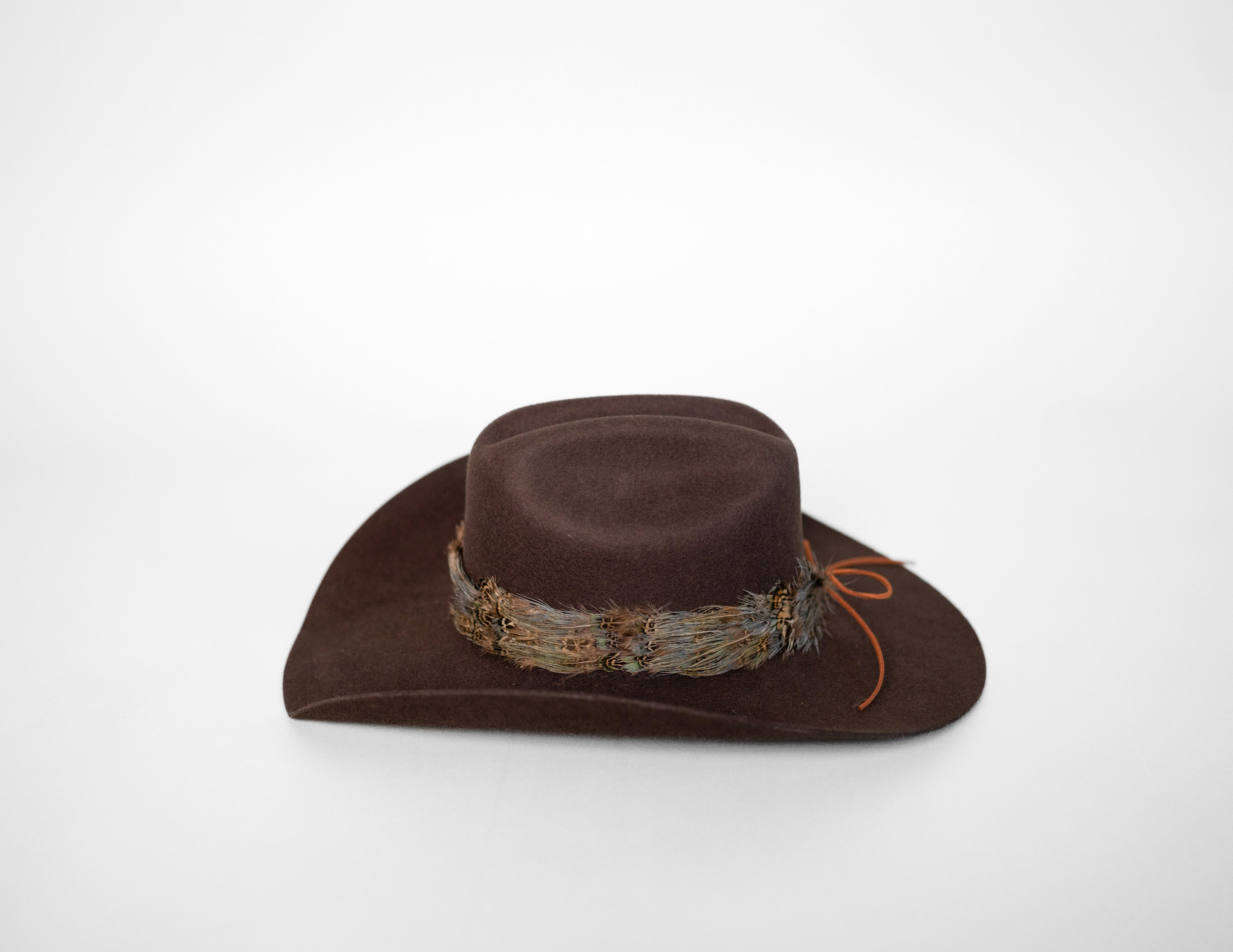 Feather Hat Band - Morning Mist