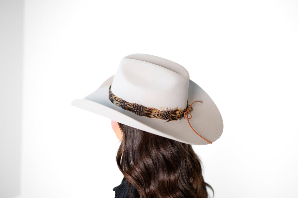Feather Hat Band - Cowboy Coffee