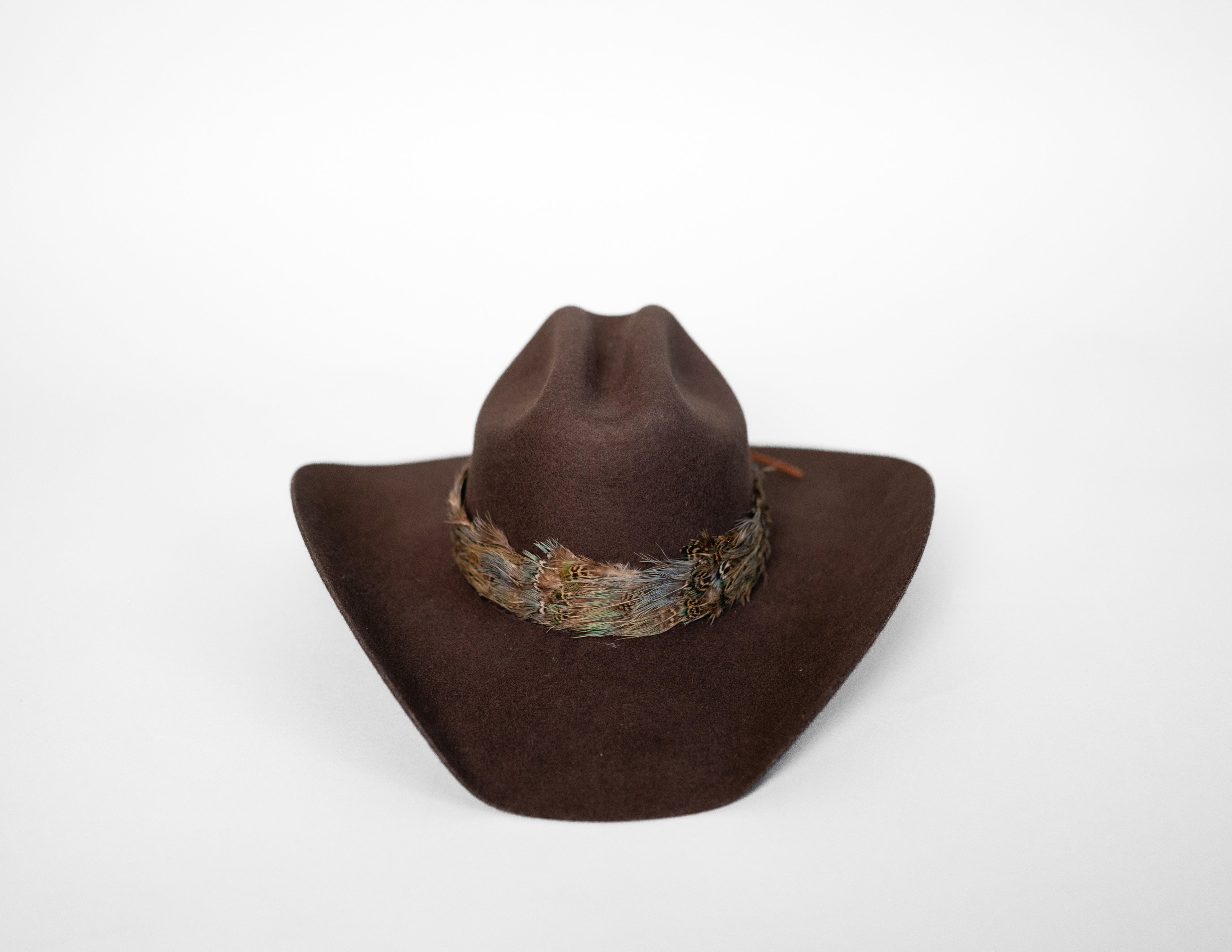 Feather Hat Band - Morning Mist