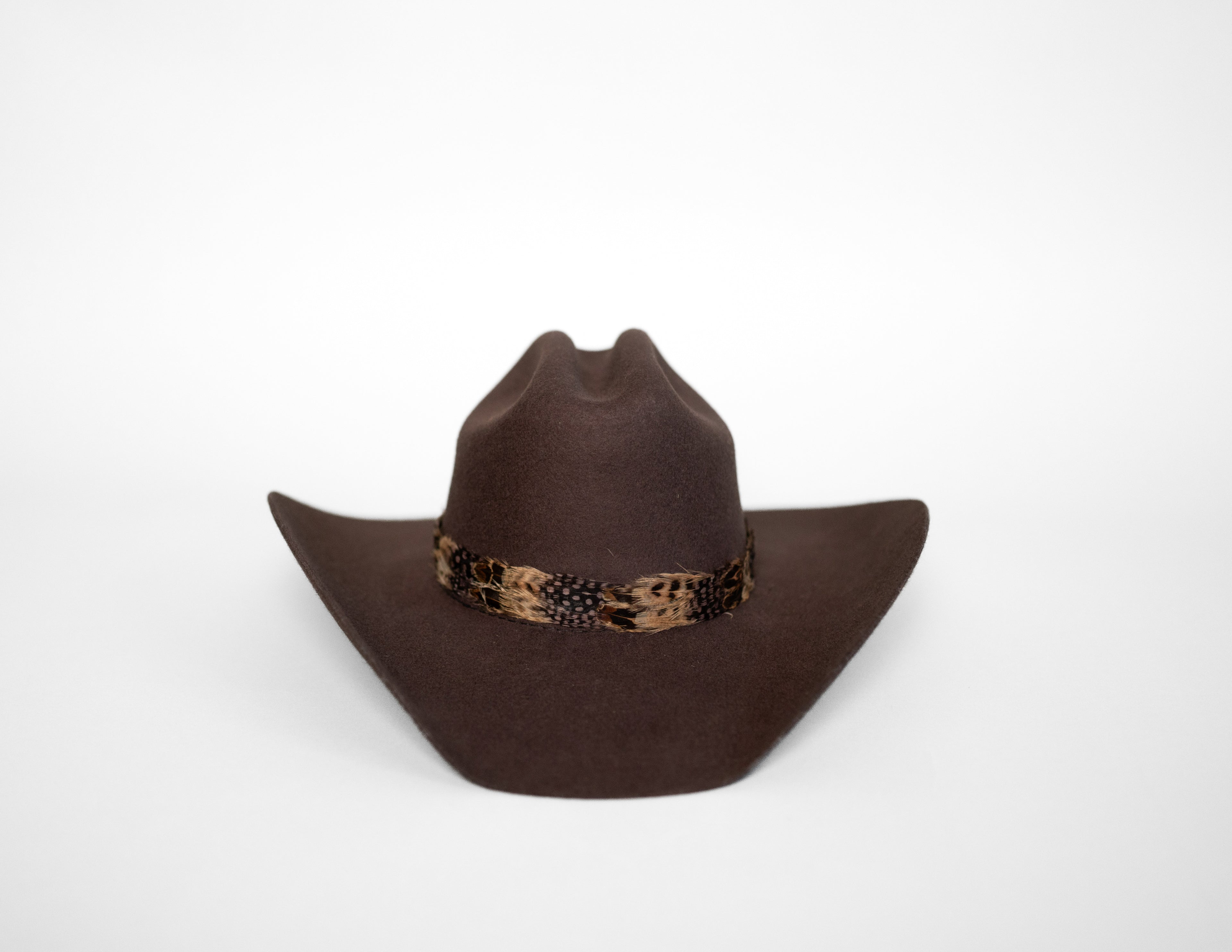 Feather Hat Band - Cowboy Coffee