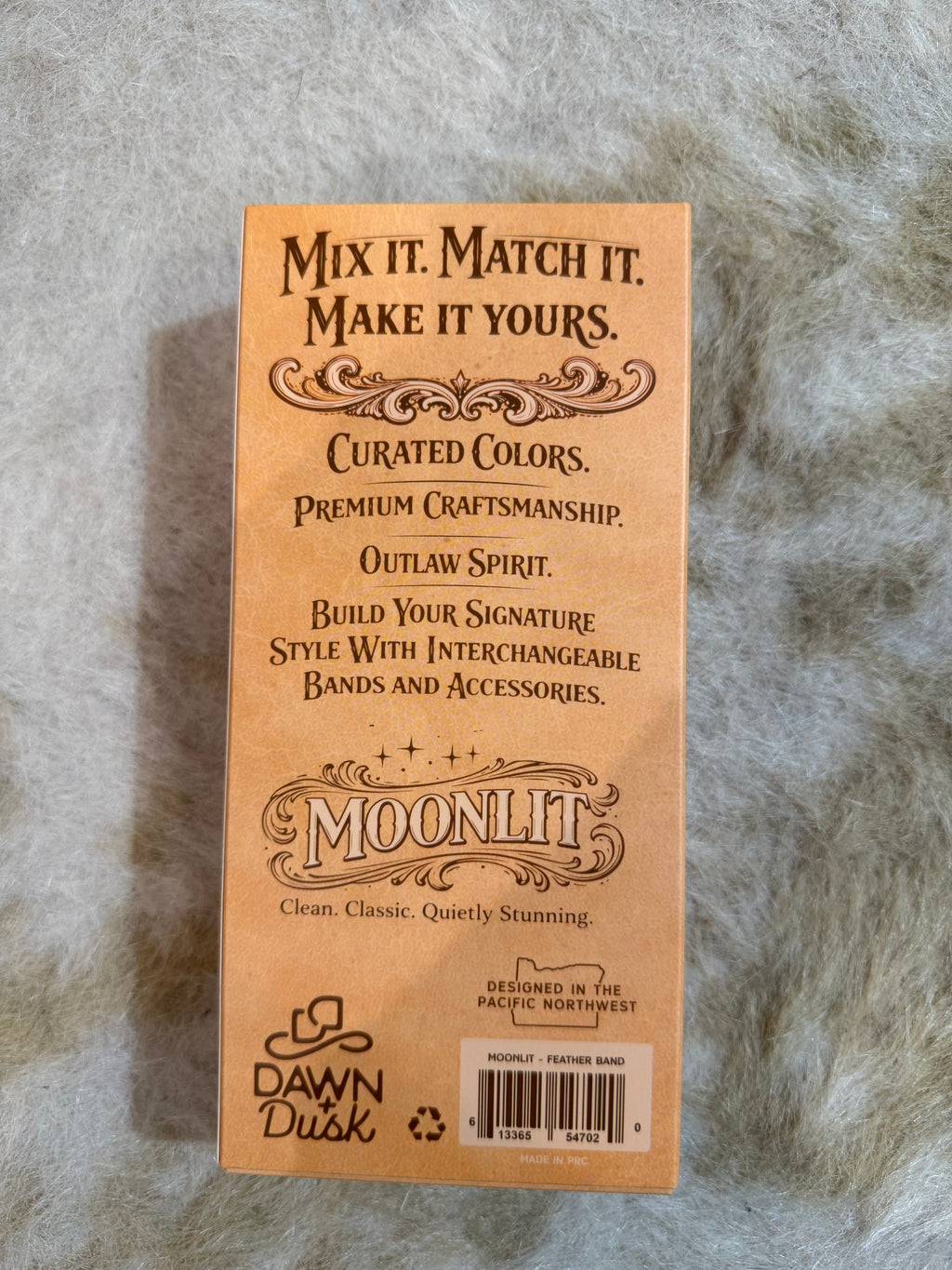 Feather Hat Band — Moonlit