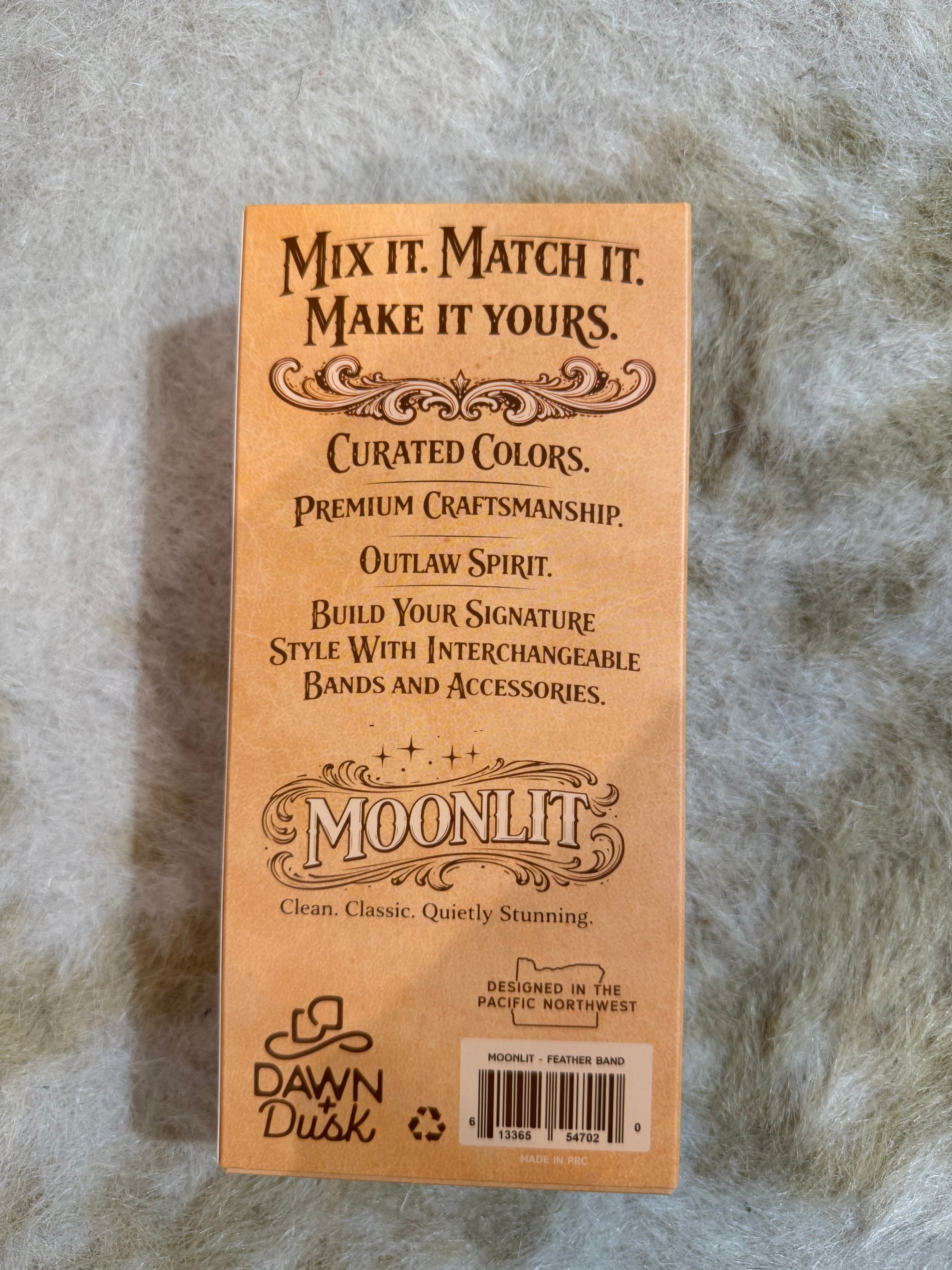 Feather Hat Band — Moonlit