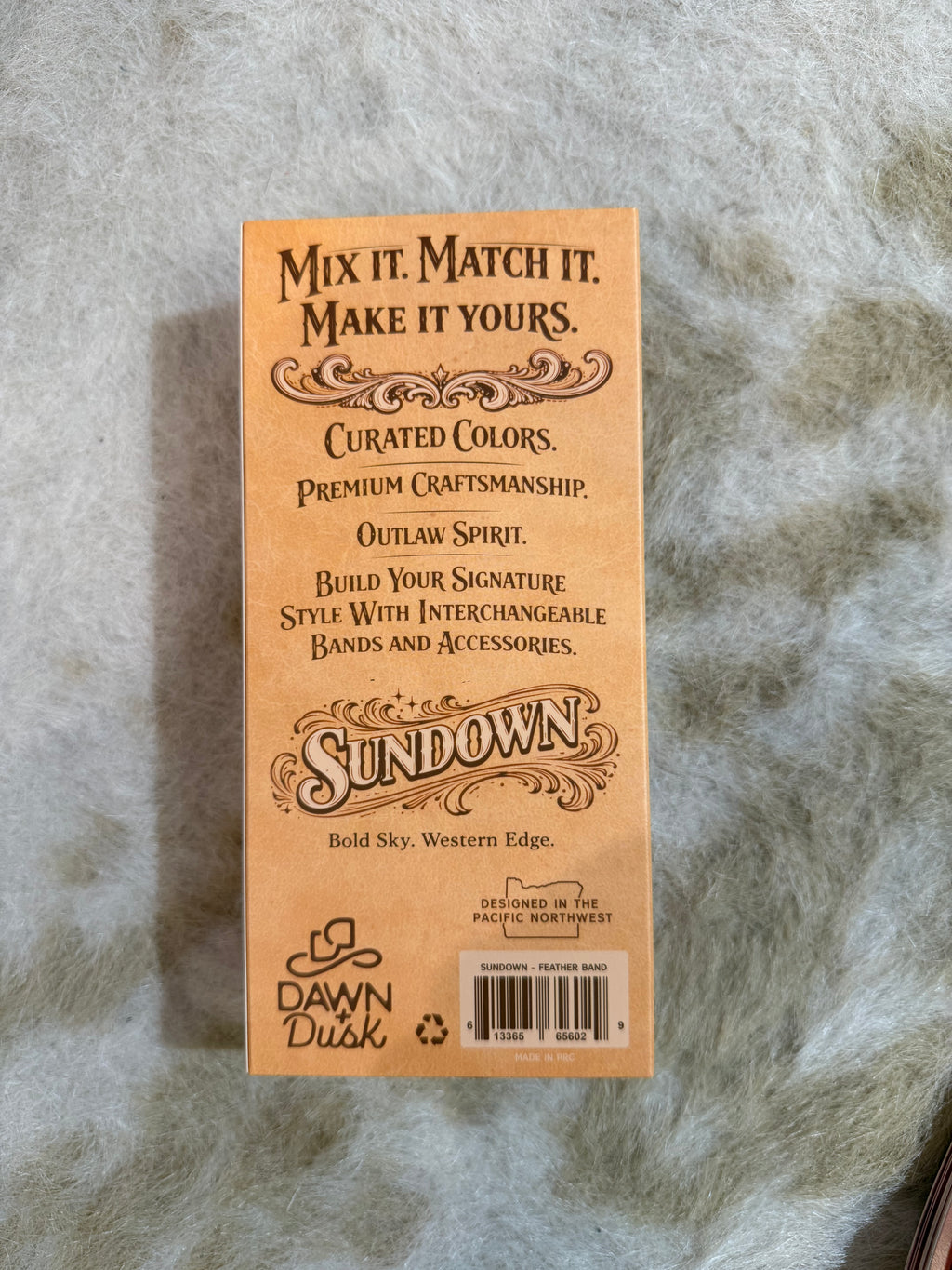Feather Hat Band - Sundown